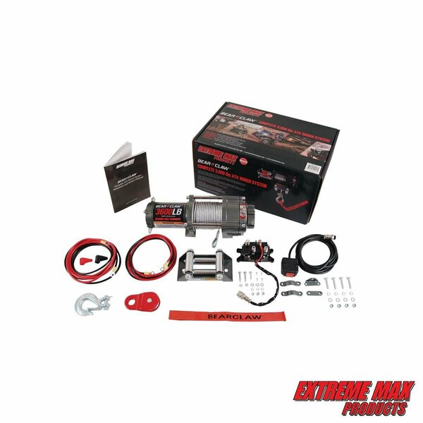 Extreme Max Extreme Max 5600.3075 Bear Claw ATV Winch - 3600 lbs. 5600.3075